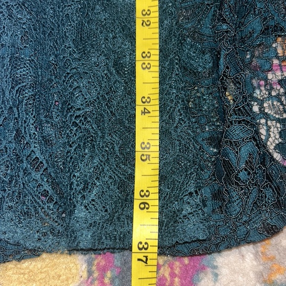Free People Don't You Dare Mini Lace Dress in Emerald Green NWT Size Small - Picture 10 of 10